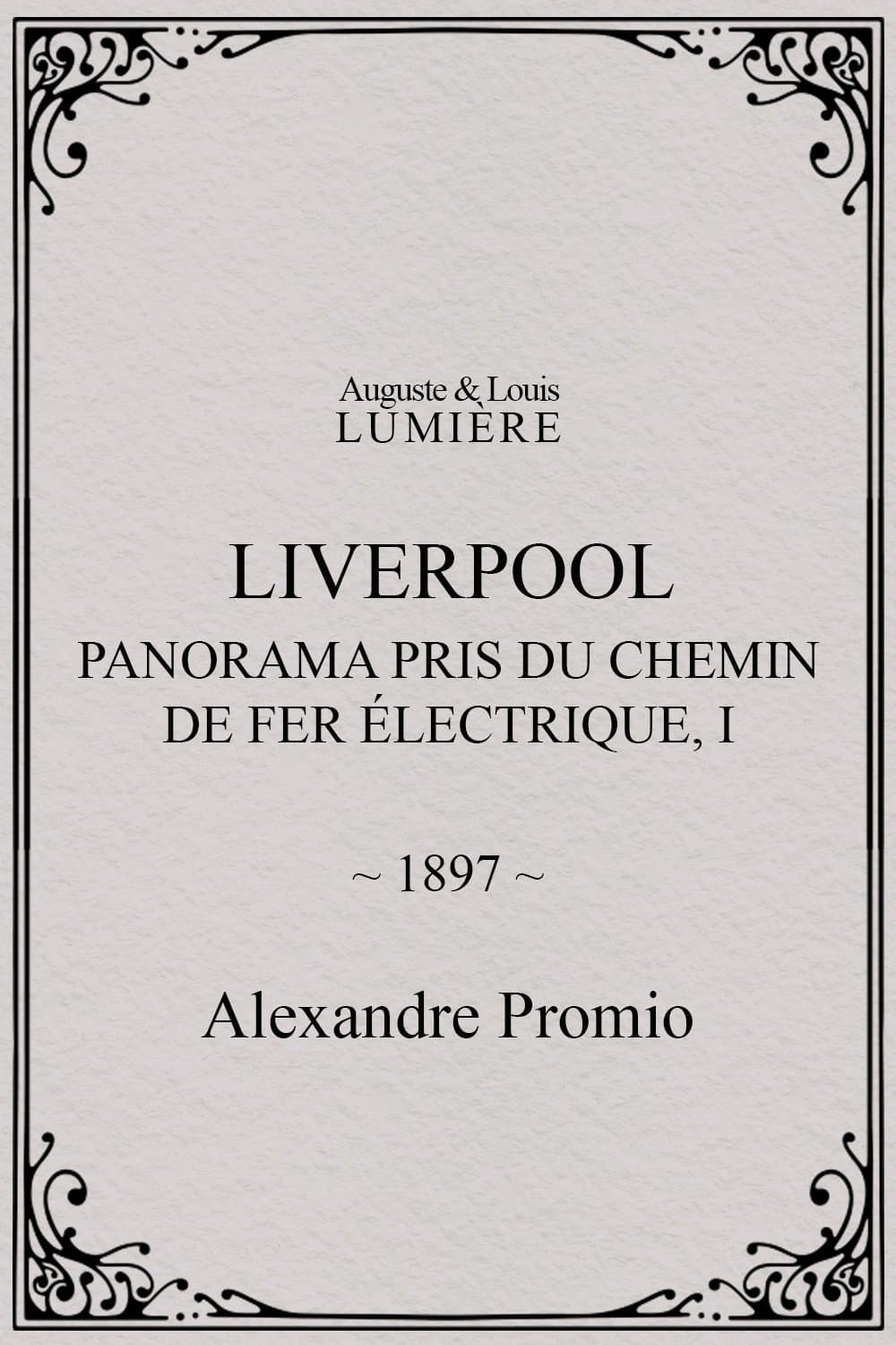 Liverpool, panorama pris du chemin de fer électrique, I